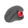 DIGITUS Wireless Ergonomic Optical Trackball Mouse red 8D Buttons 2.4GHz rechargeable battery black