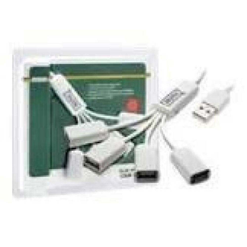 DIGITUS USB2.0 cable hub 4-port bus powered 4xUSB A/F 1xUSB A/M without power supply