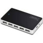 DIGITUS USB 2.0 10-Port Hub 10x USB A/F 1x USB mini incl. USB cable and power supply