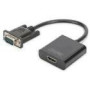 DIGITUS converter HDMI to VGA HDMI A plug to VGA connector 3.5mm audio jack black
