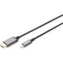 DIGITUS DA-70821 USB-C-HDMI Adapter 1.8m 4K/30Hz black metal housing