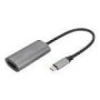 DIGITUS USB-C - DP Adapter 20cm 8K/30Hz silver aluminum housing