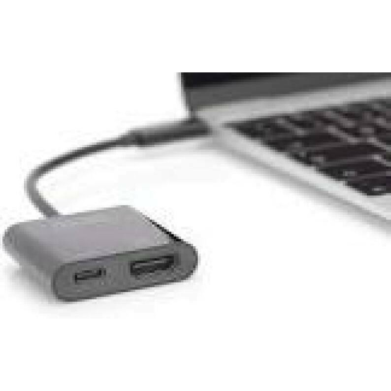 DIGITUS USB Type C to HDMI Adapter 4K/60Hz + USB C PD black