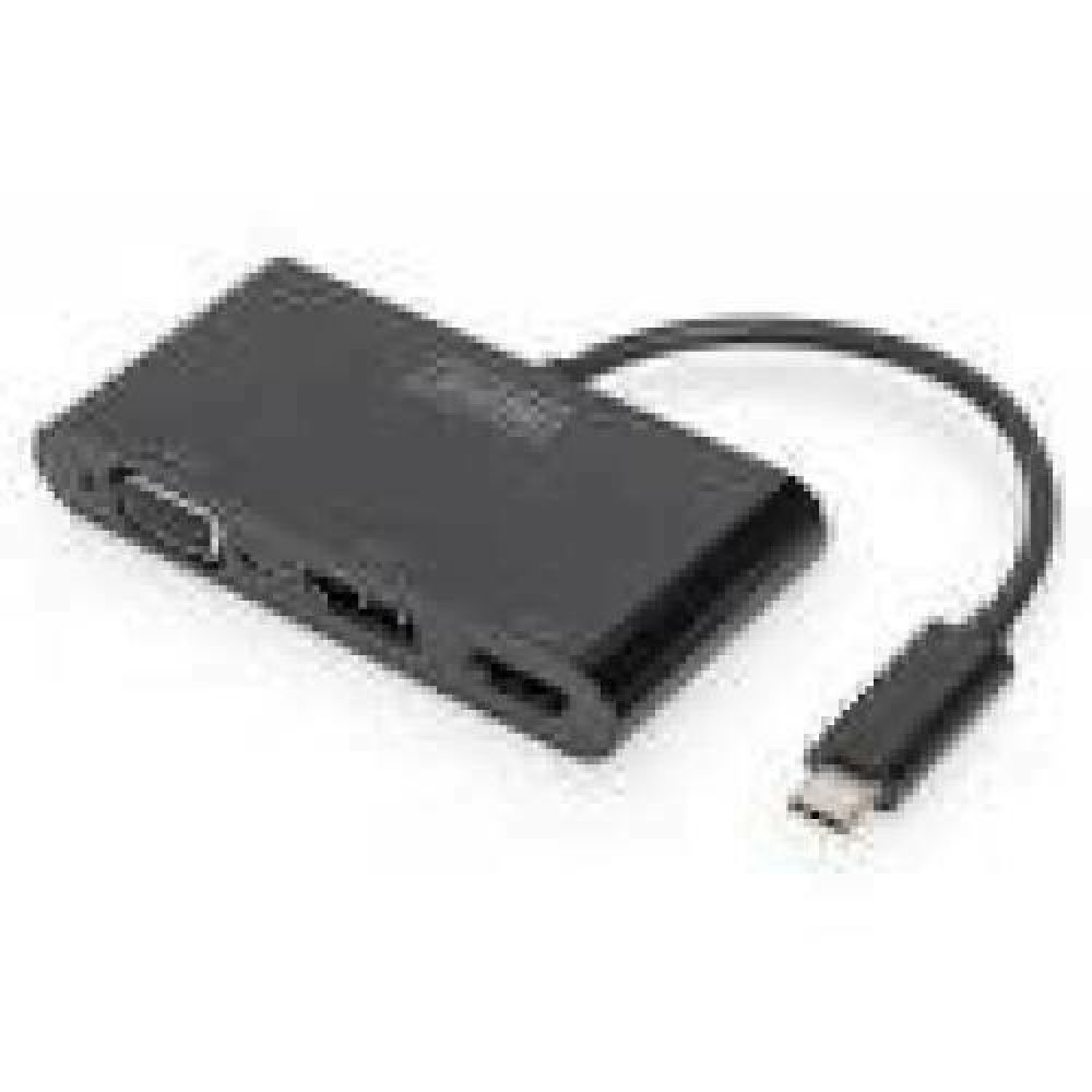 DIGITUS DA-70859 Graphic Adapter HDMI/DP/VGA 4K 60Hz UHD/ FHD to USB 3.1 Type C audio black