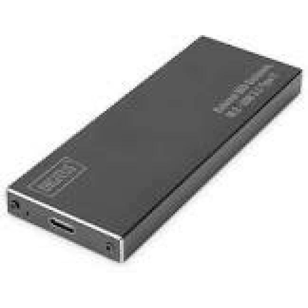 DIGITUS External SSD Enclosure M.2 NGFF - USB 3.1 C aluminum housing black chipset EP9461E