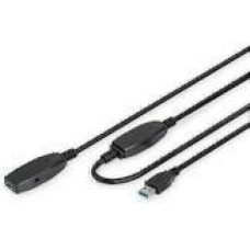 DIGITUS Extension Cable USB 3.0 SuperSpeed Type USB A/A M/F active black 20m