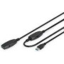DIGITUS Extension Cable USB 3.0 SuperSpeed Type USB A/A M/F active black 20m