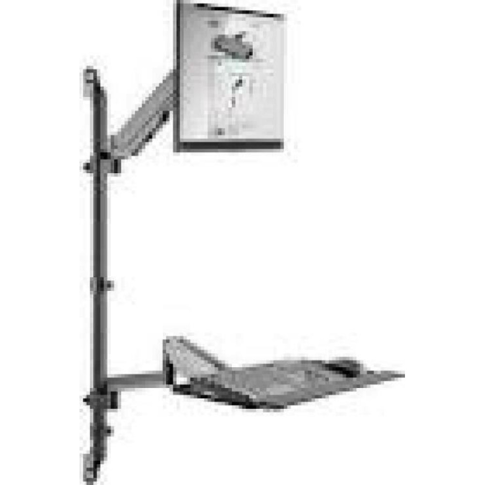 DIGITUS Flexible Single Monitor stand/seat wall-mounted workstation