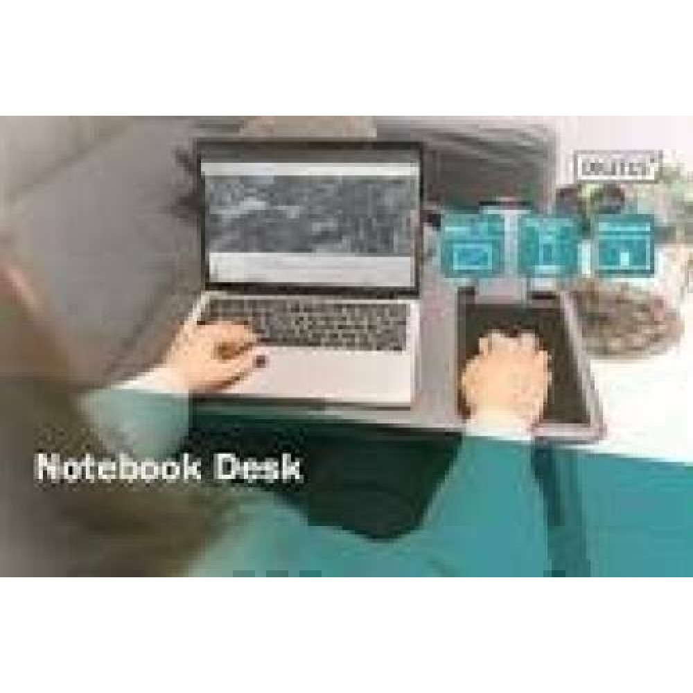 DIGITUS Notebook Desk up to 17inch mobile slot mousepad