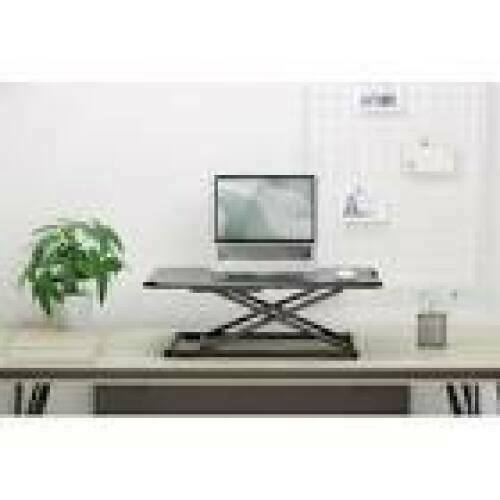 DIGITUS Desk converter 6 heights MDF Board height 45-405mm surface 67x47cm