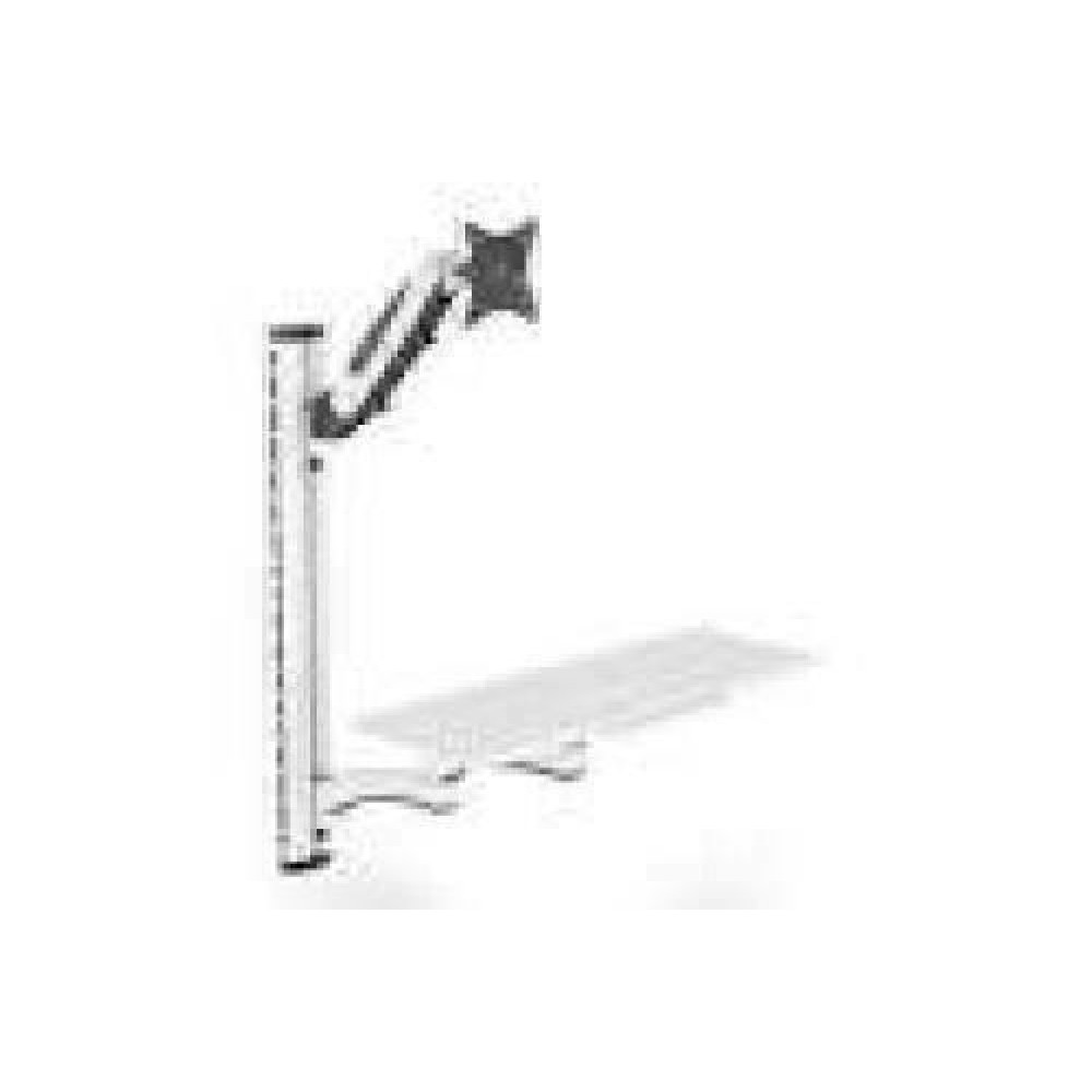 DIGITUS Workstation Monitor Keyboard Mouse Wall Mount 32inch 8kg VESA 75x75/100x100 white/black
