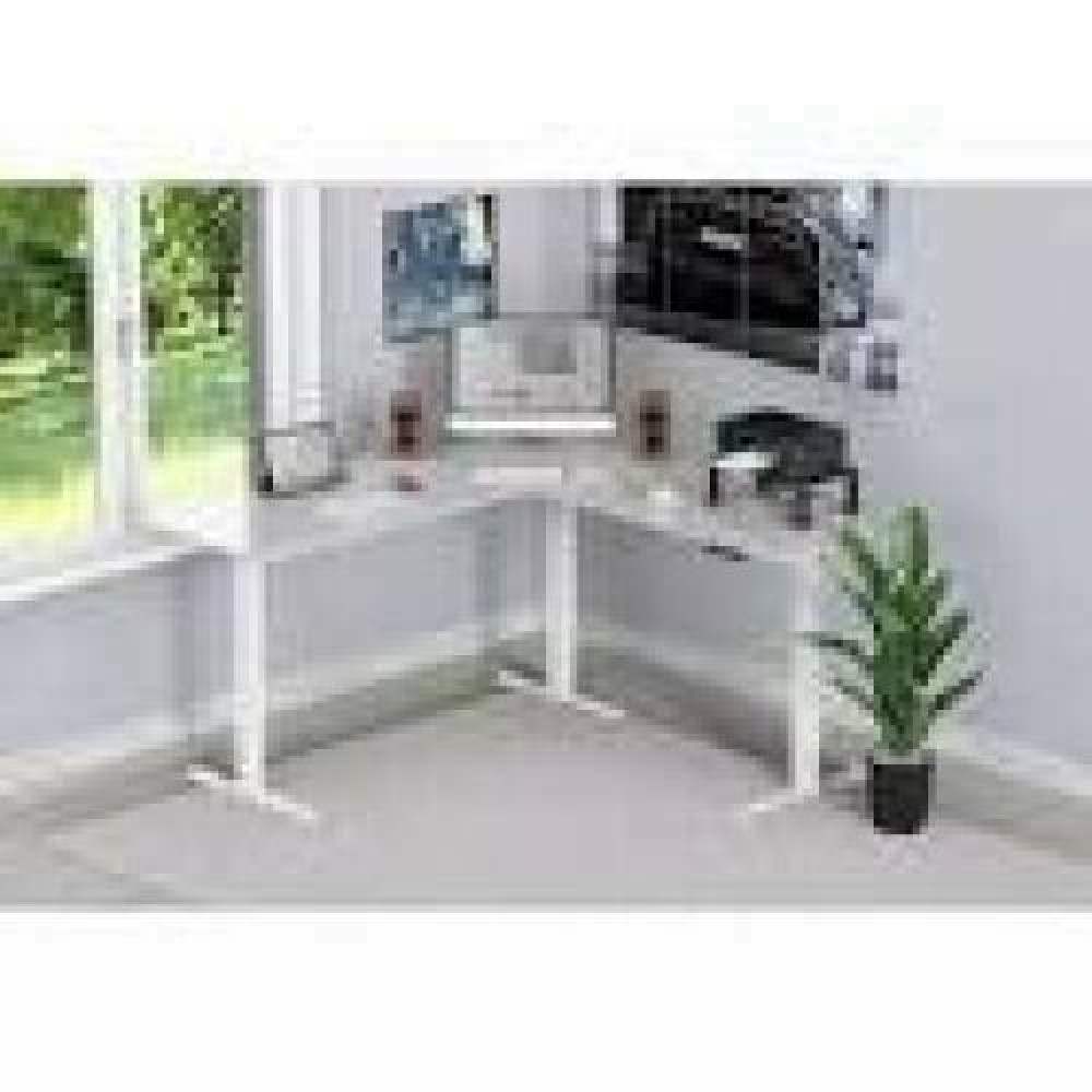 DIGITUS Electric Height Adjustable Desk Frame 3-leg height 124-208cm load 120 kg white