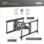 DIGITUS Full Motion TV Wall Mount 37-80 60kg load max
