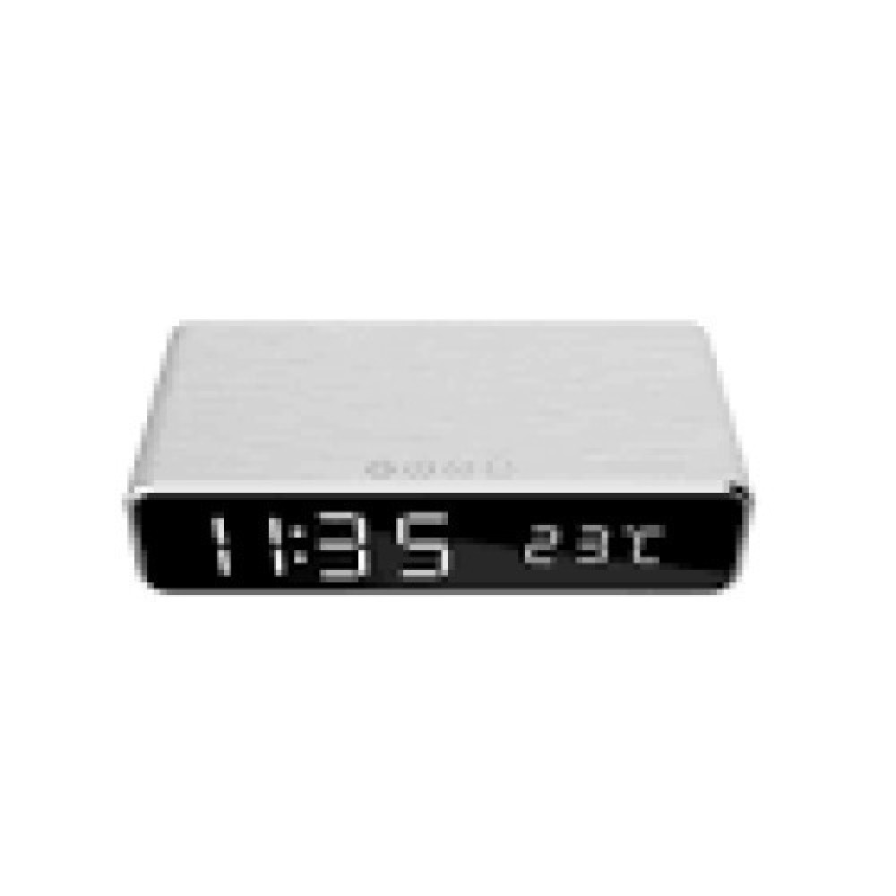 GEMBIRD DAC-WPC-01-S Digital alarm clock with wireless charging function silver