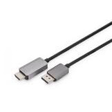 DIGITUS 8K 60Hz DP to HDMI adapter cable Alu housing black 1m