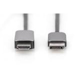 DIGITUS 8K 60Hz DP to HDMI adapter cable Alu housing black 1m