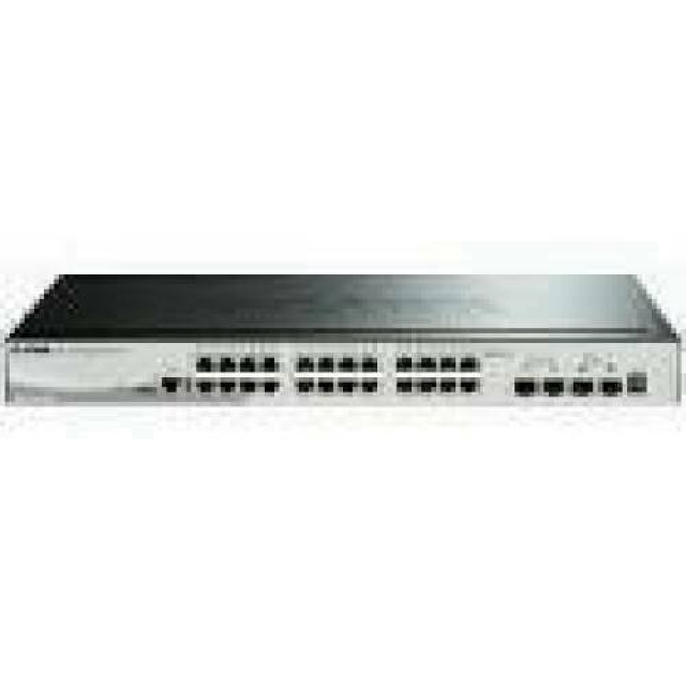 D-LINK 28-Port Smart Managed Gigabit Stack Switch 4x 10G dlink green 3.0 24x 10/100/1000Mbit/s TP RJ-45 Port 4x 10Gbit/s Fiber SFP+