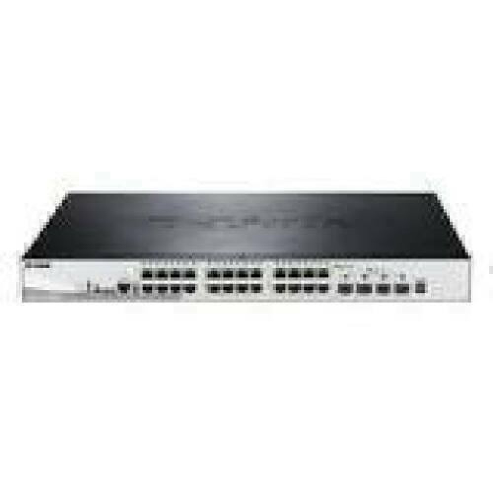 D-LINK 28-Port Smart Managed Gigabit Stack Switch 4x 10G dlink green 3.0 24x 10/100/1000Mbit/s TP RJ-45 Port 4x 10Gbit/s Fiber SFP+