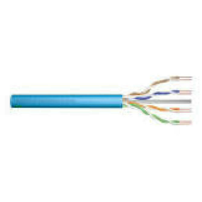 DIGITUS Installation cable cat.6 U/UTP Dca solid wire AWG 23/1 LSOH 500m violet reel