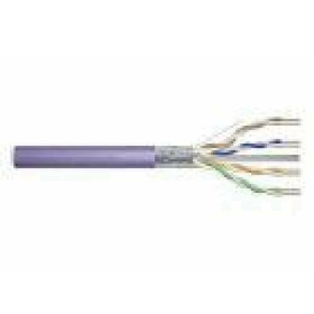 DIGITUS Installation cable cat.6 U/UTP B2ca solid wire AWG 23/1 LSOH 100m violet foiled