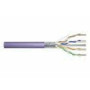 DIGITUS Installation cable cat.6 U/UTP B2ca solid wire AWG 23/1 LSOH 100m violet foiled