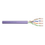 DIGITUS Installation cable cat.6 U/UTP B2ca solid wire AWG 23/1 LSOH 100m violet foiled