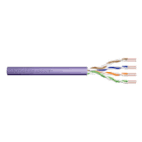 DIGITUS Installation cable cat.6 U/UTP B2ca solid wire AWG 23/1 LSOH 500m violet reel
