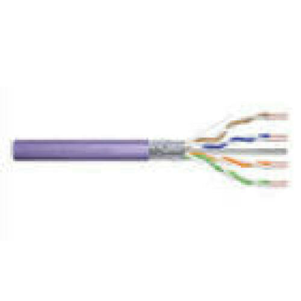 DIGITUS CAT 6 F-UTP installation cable raw length 305m drum AWG 23/1 LSZH-1 simplex color purple