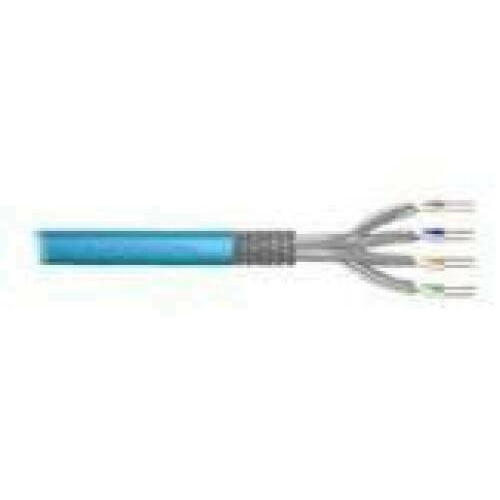 DIGITUS Installation cable cat.6A S/FTP Eca solid wire AWG 23/1 LSOH 100m blue foiled