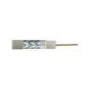 DIGITUS Coaxial cable RG-6 75 Ohm shielded foil + braid 77 percent Eca PVC 500m white reel