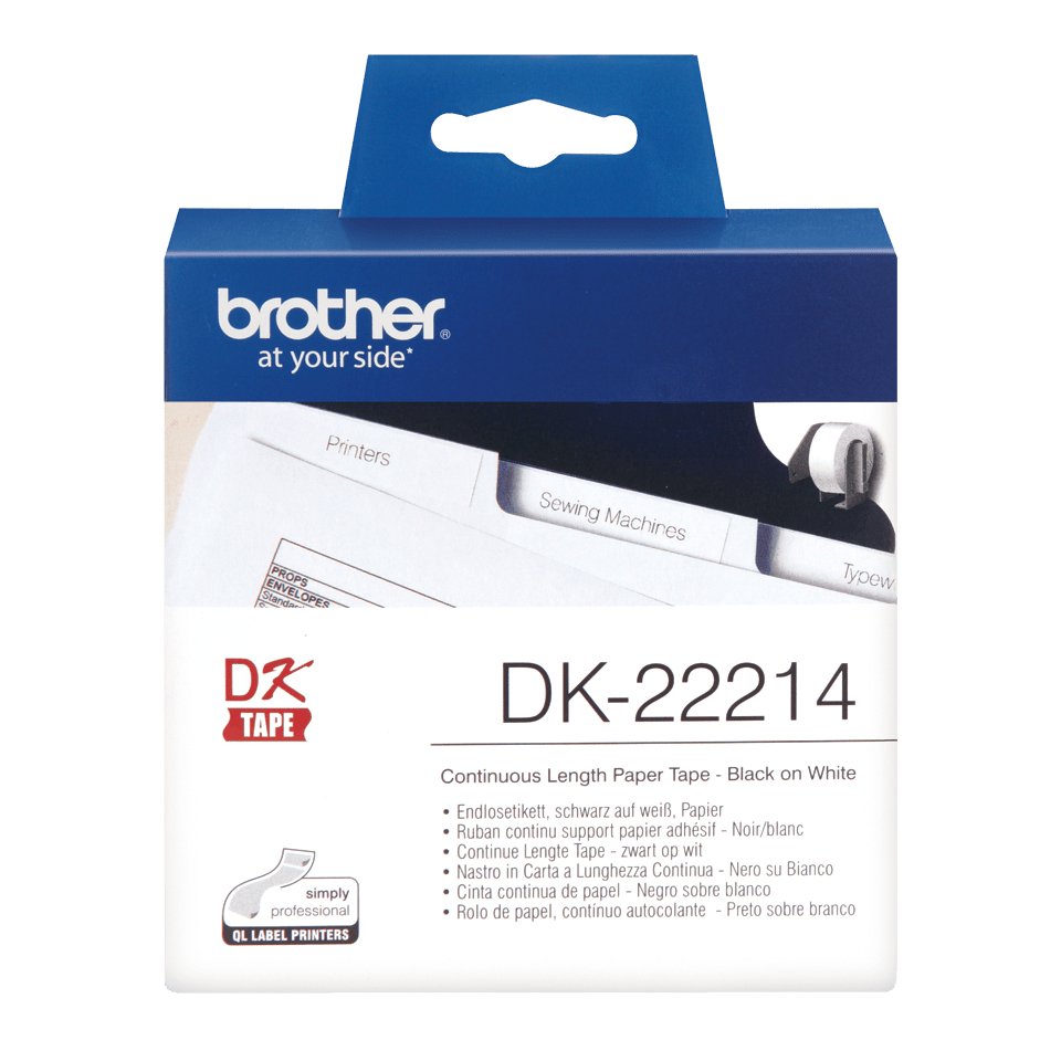 BROTHER P-Touch DK-22214 continue length paper 12mm x 30.48m