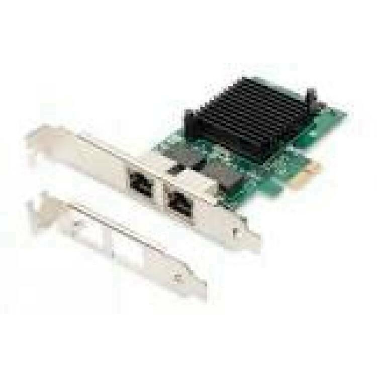 DIGITUS DN-10132 Gigabit Ethernet PCI Express Card 2-port 32-bit low profile bracket Intel chipset