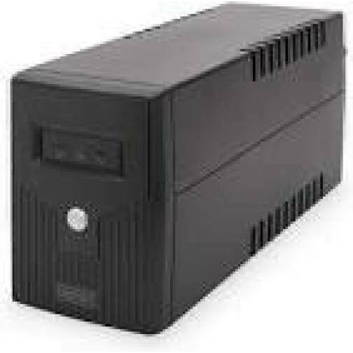 DIGITUS Line-Interactive UPS 600VA/360W 12V/7Ah x1 battery 2x CEE 7/7 AVR RJ-11 LED display