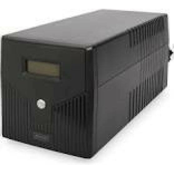 DIGITUS Line-Interactive UPS 2000VA/1200W 12V/9Ah x2 battery 4x CEE 7/7 AVR USB RS232 RJ11/45 LCD display