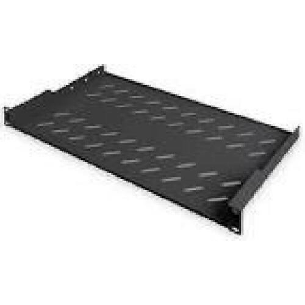 DIGITUS Fixed shelf 19inch network Cabinet up to 25KG vented black extendable