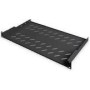 DIGITUS Fixed shelf 19inch network Cabinet up to 25KG vented black extendable