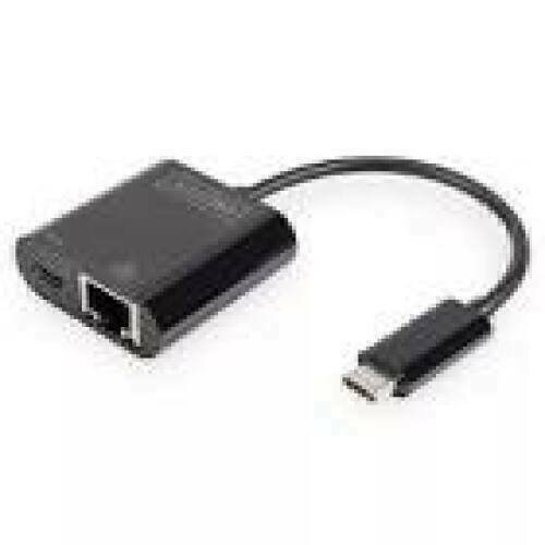 DIGITUS USB Type-C Gigabit Ethernet Adapter with Power Delivery Support