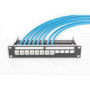 DIGITUS Modular Patch Panel shielded 12-port Blank 1U 10inch 10in Rack Mount Color black RAL 9005