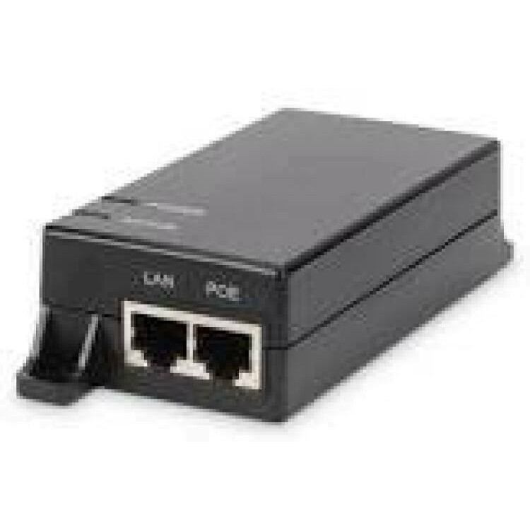 DIGITUS Gigabit PoE Injector 802.3af 10/100/1000Mbps Power Pins 4/5+ 7/8- Output max. 48V 15.4W