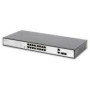 DIGITUS 16-Port Fast Ethernet PoE Switch + 2G Combo TP / SFP 270W rack mountable