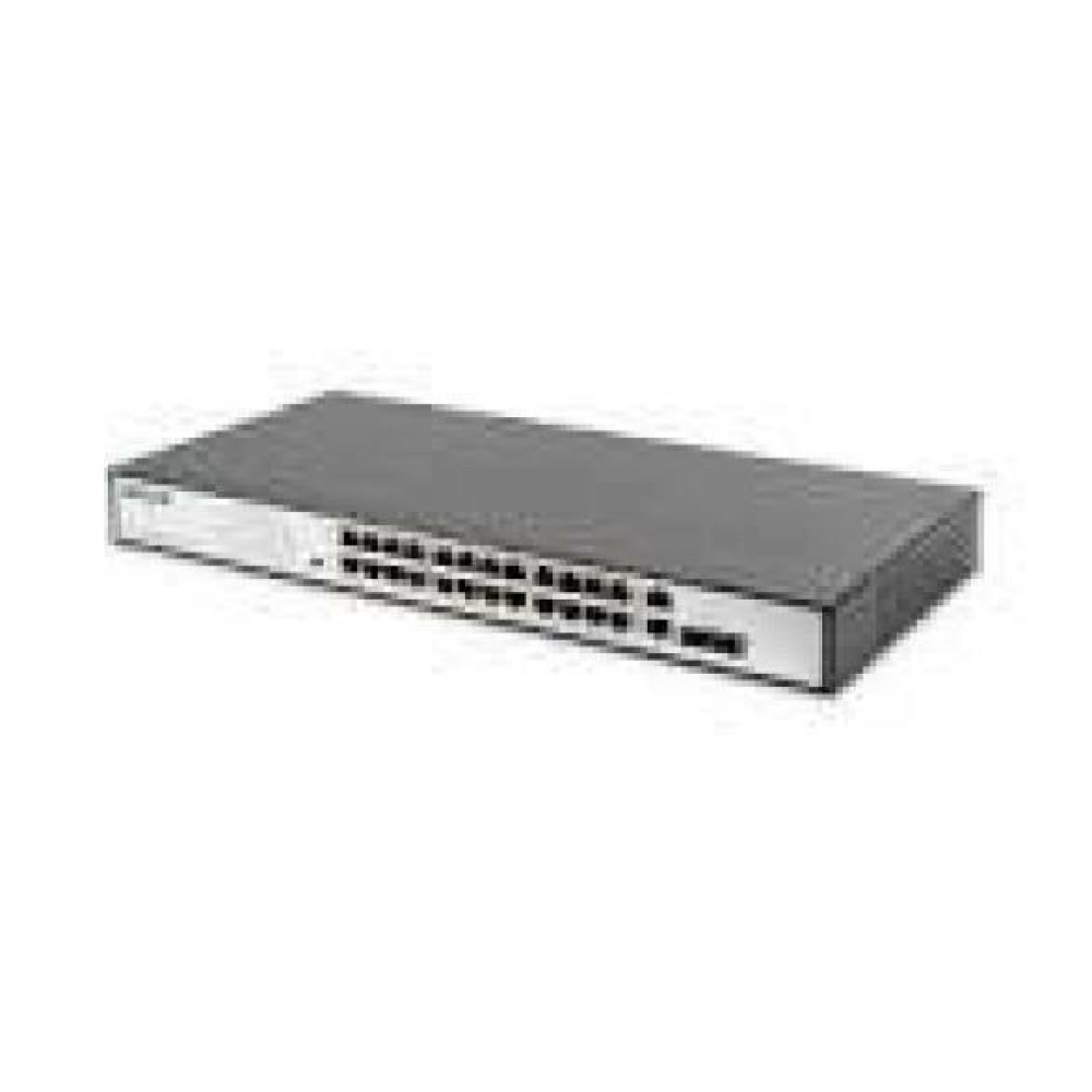 DIGITUS 24-port Fast Ethernet PoE Switch + 2G Combo TP / SFP 390W rack-mountable