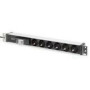 DIGITUS DN-95417 1U Aluminum PDU rackmountable 6x safety outlet 16A 4000W 250VAC 50/60Hz