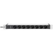 DIGITUS 1U Aluminum PDU rackmountable 8xC13 2xC19 16A 230VAC 50/60Hz IEC C20 plug