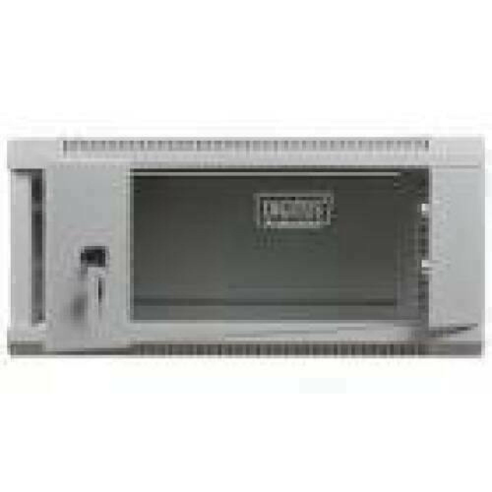 DIGITUS DN-WU19 04U/450 Wall Mount Cabinet 19 4U 279/600/450mm glass door grey unmounted