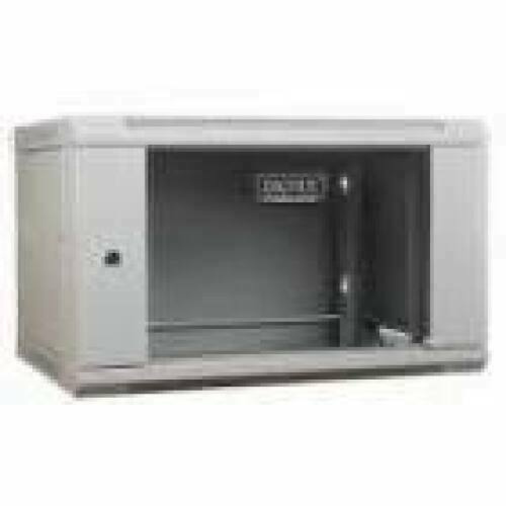 DIGITUS DN-WU19 06U/450 Wall Mount Cabinet 19 6U 368/600/450mm glass door grey unmounted