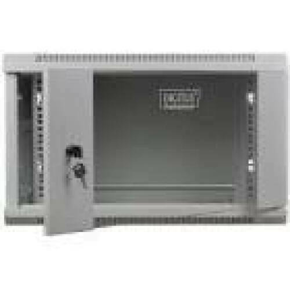 DIGITUS DN-WU19 06U/600 Wall Mount Cabinet 19 6U 368/600/600mm glass door grey unmounted