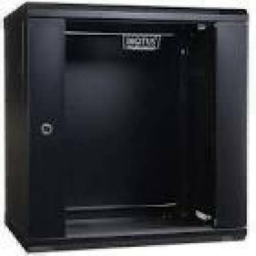 DIGITUS DN-WU19 12U/450/B Wall Mount Cabinet 19 12U 635/600/450mm glass door black unmounted
