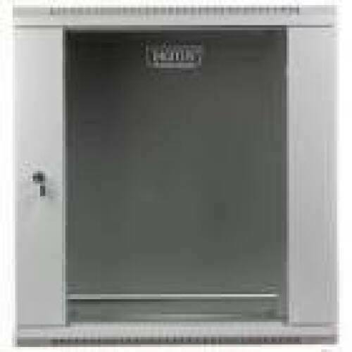 DIGITUS DN-WU19 12U/450/B Wall Mount Cabinet 19 12U 635/600/450mm glass door black unmounted