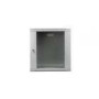 DIGITUS Wall Mount Cabinet 19 12U 635/600/600mm glass door grey unmounted
