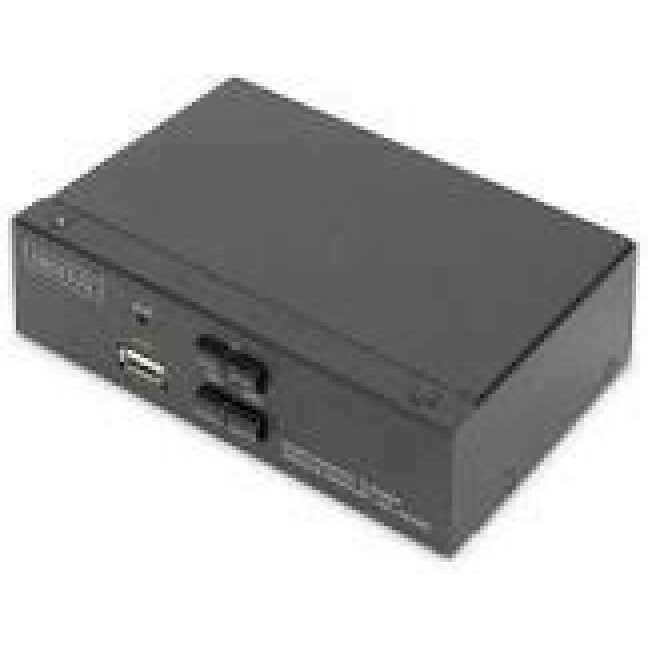 DIGITUS KVM Switch 2x1 HDMI 2-Port Single Display 4K/30Hz FreeSync